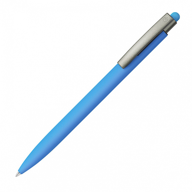 ELLE SOFT, ручка шариковая,  голубой, металл, синие чернила с логотипом в Астрахани заказать по выгодной цене в кибермаркете AvroraStore