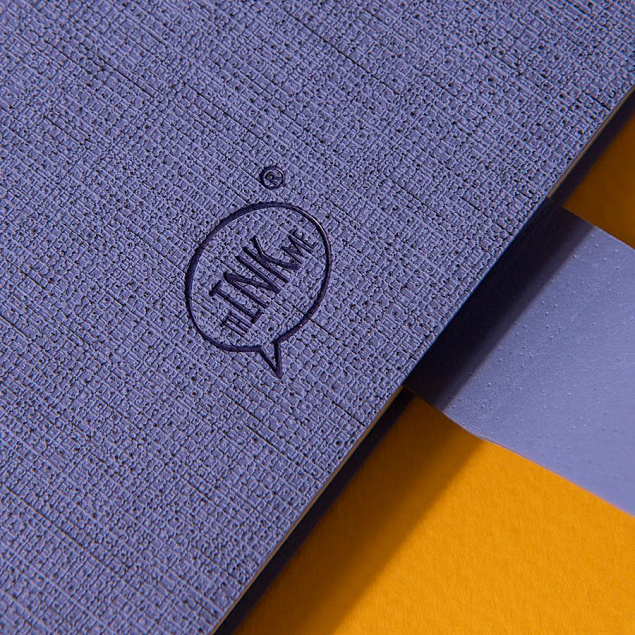 Бизнес-блокнот А5  "Provence", сиреневый, мягкая обложка, в клетку с логотипом в Астрахани заказать по выгодной цене в кибермаркете AvroraStore