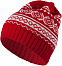 Шапка Lambient, красная с белым с логотипом в Астрахани заказать по выгодной цене в кибермаркете AvroraStore