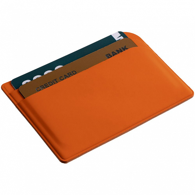 Чехол для карточек Dorset, оранжевый с логотипом в Астрахани заказать по выгодной цене в кибермаркете AvroraStore