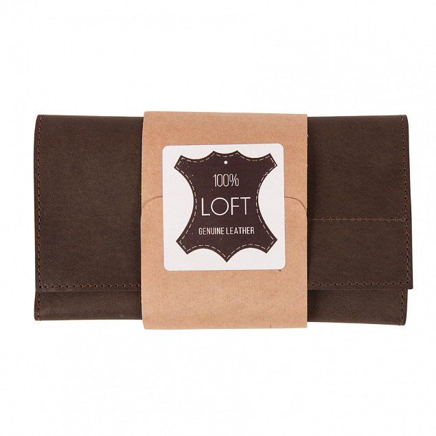 Органайзер кожаный,"LOFT", коричневый, кожа натуральная 100% с логотипом в Астрахани заказать по выгодной цене в кибермаркете AvroraStore