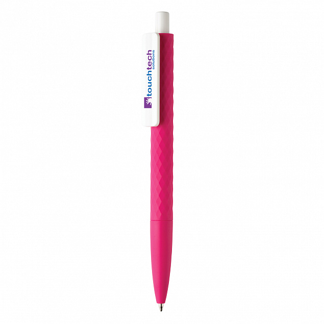 Ручка X3 Smooth Touch, розовый с логотипом в Астрахани заказать по выгодной цене в кибермаркете AvroraStore