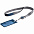 Чехол для пропуска с лентой и ретрактором Devon, синий с логотипом в Астрахани заказать по выгодной цене в кибермаркете AvroraStore