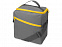 Изотермическая сумка-холодильник Classic c контрастной молнией, серый/желтый с логотипом в Астрахани заказать по выгодной цене в кибермаркете AvroraStore