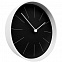 Часы настенные Neo, черные с белым с логотипом в Астрахани заказать по выгодной цене в кибермаркете AvroraStore