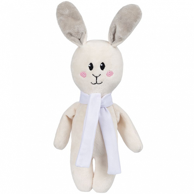 Игрушка Beastie Toys, заяц с белым шарфом с логотипом в Астрахани заказать по выгодной цене в кибермаркете AvroraStore