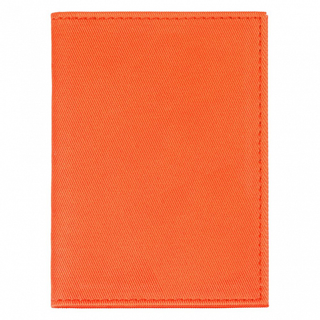 Обложка для паспорта Twill, оранжевая с логотипом в Астрахани заказать по выгодной цене в кибермаркете AvroraStore