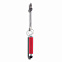 Брелок для ключей с ручкой-стилусом, красный с логотипом в Астрахани заказать по выгодной цене в кибермаркете AvroraStore