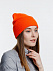 Шапка Urban Flow, оранжевая с логотипом в Астрахани заказать по выгодной цене в кибермаркете AvroraStore