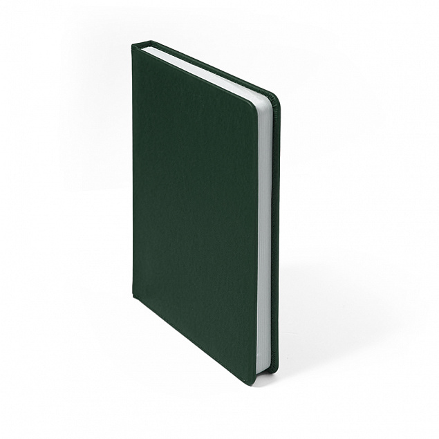 Ежедневник недатированный Duncan, А5,  темно-зеленый, белый блок с логотипом в Астрахани заказать по выгодной цене в кибермаркете AvroraStore