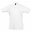 Рубашка поло детская Summer II Kids 170, белая с логотипом в Астрахани заказать по выгодной цене в кибермаркете AvroraStore