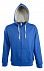 Толстовка мужская Soul men 290 с контрастным капюшоном, ярко-синяя с логотипом в Астрахани заказать по выгодной цене в кибермаркете AvroraStore