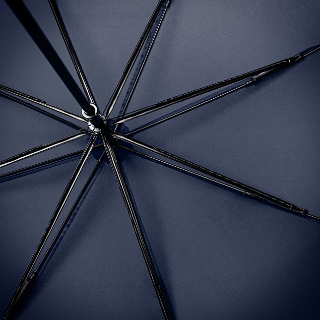 Зонт-трость Wind, синий с логотипом в Астрахани заказать по выгодной цене в кибермаркете AvroraStore