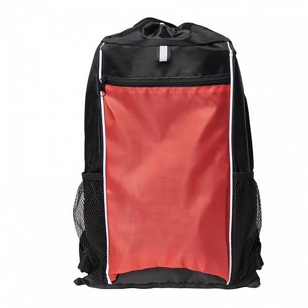 Рюкзак Fab, красный/чёрный, 47 x 27 см, 100% полиэстер 210D с логотипом в Астрахани заказать по выгодной цене в кибермаркете AvroraStore