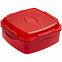 Ланчбокс Cube, красный с логотипом в Астрахани заказать по выгодной цене в кибермаркете AvroraStore