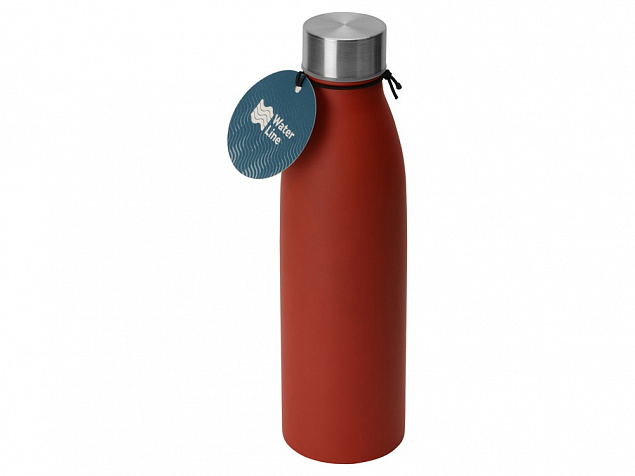 Стальная бутылка Rely, 800 мл, красный матовый с логотипом в Астрахани заказать по выгодной цене в кибермаркете AvroraStore