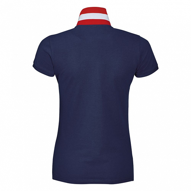 Рубашка поло Patriot Women, темно-синяя с логотипом в Астрахани заказать по выгодной цене в кибермаркете AvroraStore