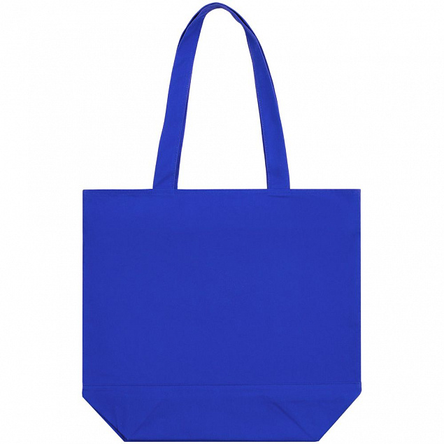 Сумка для покупок на молнии Shopaholic Zip, синяя с логотипом в Астрахани заказать по выгодной цене в кибермаркете AvroraStore