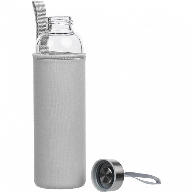 Бутылка для воды Sleeve Ace, серая с логотипом в Астрахани заказать по выгодной цене в кибермаркете AvroraStore