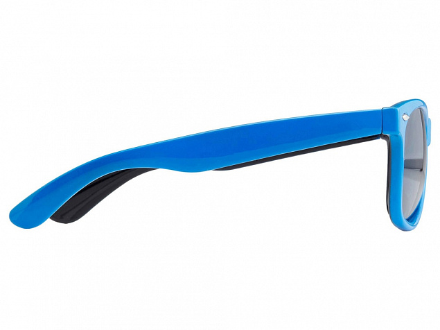 Очки солнцезащитные Crockett, синий/черный с логотипом в Астрахани заказать по выгодной цене в кибермаркете AvroraStore