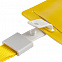 Карман для бейджа с лентой Staff, желтый с логотипом в Астрахани заказать по выгодной цене в кибермаркете AvroraStore