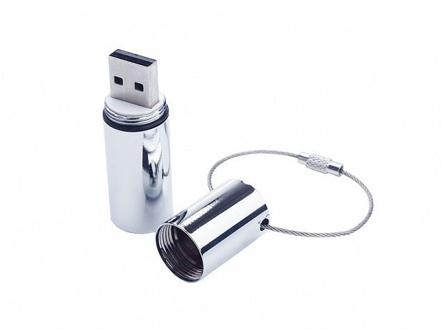 USB 3.0- флешка на 128 Гб «Цилиндр» с логотипом в Астрахани заказать по выгодной цене в кибермаркете AvroraStore