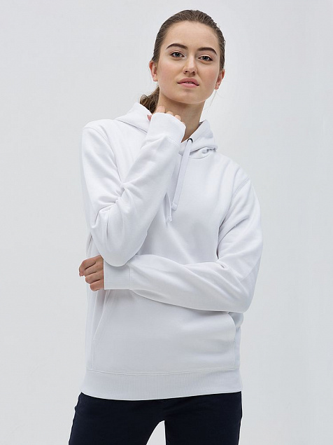 Толстовка унисекс Spencer, белая с логотипом в Астрахани заказать по выгодной цене в кибермаркете AvroraStore