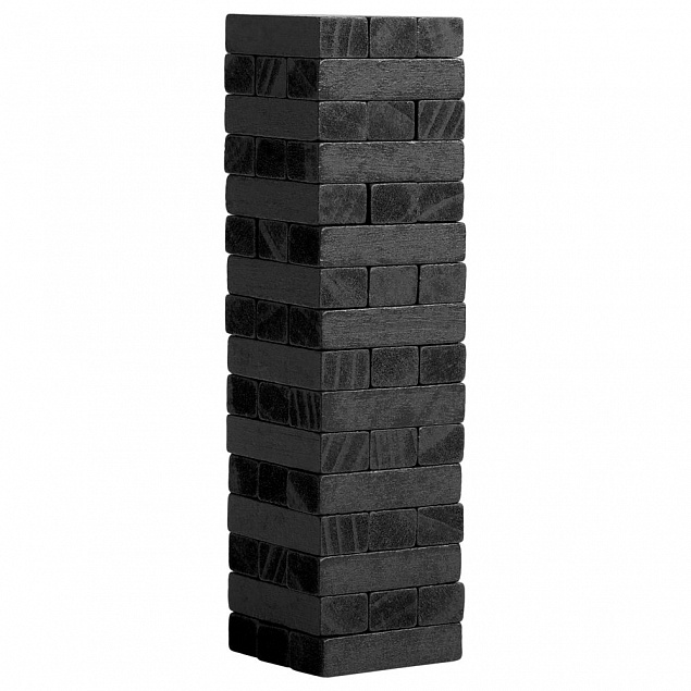 Игра «Деревянная башня мини», черная с логотипом в Астрахани заказать по выгодной цене в кибермаркете AvroraStore