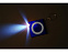 Брелок-рулетка с фонариком. 1 м., синий/белый с логотипом в Астрахани заказать по выгодной цене в кибермаркете AvroraStore