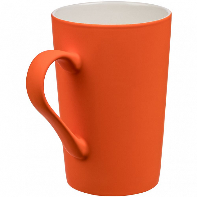 Кружка Best Noon c покрытием софт-тач, оранжевая с логотипом в Астрахани заказать по выгодной цене в кибермаркете AvroraStore