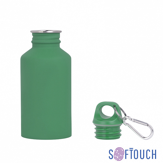Бутылка спортивная "Финиш", покрытие soft touch, 0,5 л. с логотипом в Астрахани заказать по выгодной цене в кибермаркете AvroraStore