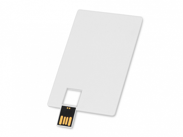 USB-флешка на 16 Гб Card в виде пластиковой карты  с логотипом в Астрахани заказать по выгодной цене в кибермаркете AvroraStore