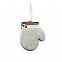 Ёлочная игрушка Варежка (белый с золотым ) с логотипом в Астрахани заказать по выгодной цене в кибермаркете AvroraStore