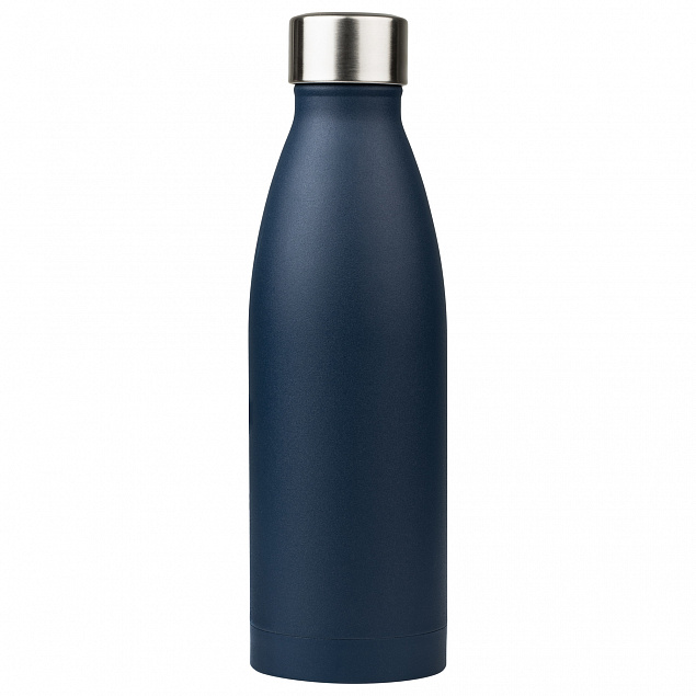 Термобутылка вакуумная герметичная, Fresco, 500 ml, синяя с логотипом в Астрахани заказать по выгодной цене в кибермаркете AvroraStore