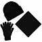 Шапка Urban Flow, черная с логотипом в Астрахани заказать по выгодной цене в кибермаркете AvroraStore