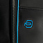 Сумка с отделением для ноутбука Piquadro Blue Square, черная с логотипом в Астрахани заказать по выгодной цене в кибермаркете AvroraStore