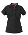 Рубашка поло женская AVON LADIES, черная с логотипом в Астрахани заказать по выгодной цене в кибермаркете AvroraStore