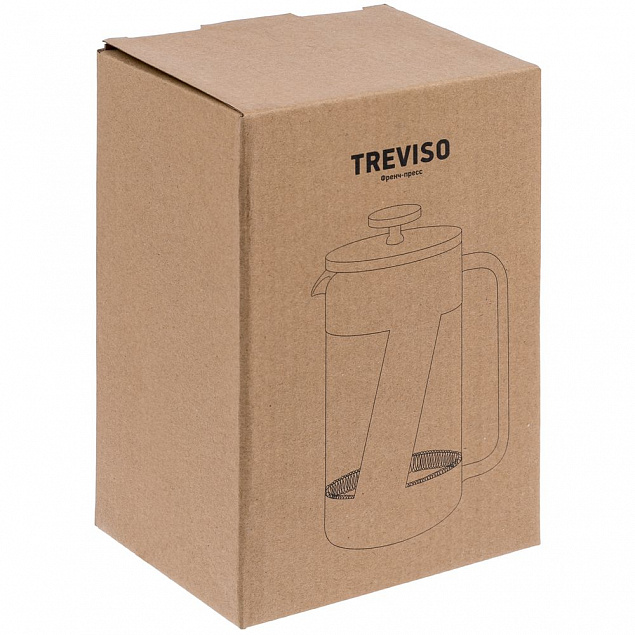 Френч-пресс Treviso с логотипом в Астрахани заказать по выгодной цене в кибермаркете AvroraStore