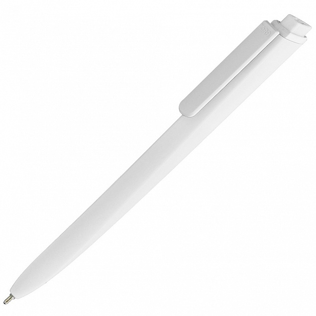 Ручка шариковая Pigra P02 Mat, белая с логотипом в Астрахани заказать по выгодной цене в кибермаркете AvroraStore