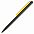 Шариковая ручка GrafeeX в чехле, черная с желтым с логотипом в Астрахани заказать по выгодной цене в кибермаркете AvroraStore