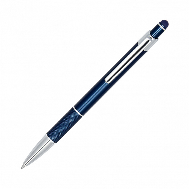Шариковая ручка Levi, синий с логотипом в Астрахани заказать по выгодной цене в кибермаркете AvroraStore