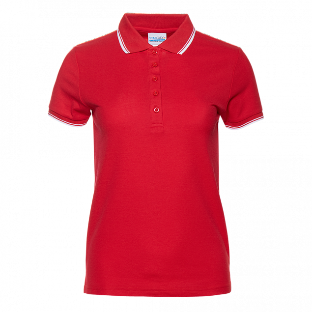 Рубашка поло Рубашка 04BK Красный с логотипом в Астрахани заказать по выгодной цене в кибермаркете AvroraStore