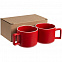 Коробка Couple Cup под 2 кружки, малая, крафт с логотипом в Астрахани заказать по выгодной цене в кибермаркете AvroraStore