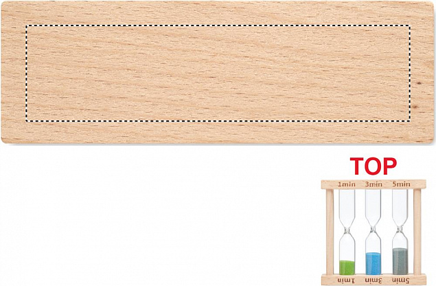 Набор из 3 деревянных песочных с логотипом в Астрахани заказать по выгодной цене в кибермаркете AvroraStore