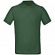 Рубашка поло мужская Inspire, темно-зеленая с логотипом в Астрахани заказать по выгодной цене в кибермаркете AvroraStore
