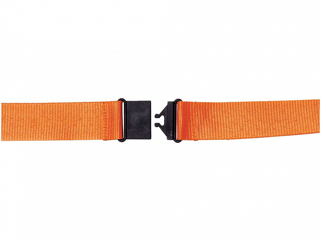 Шнурок Yogi со съемным креплением, оранжевый с логотипом в Астрахани заказать по выгодной цене в кибермаркете AvroraStore