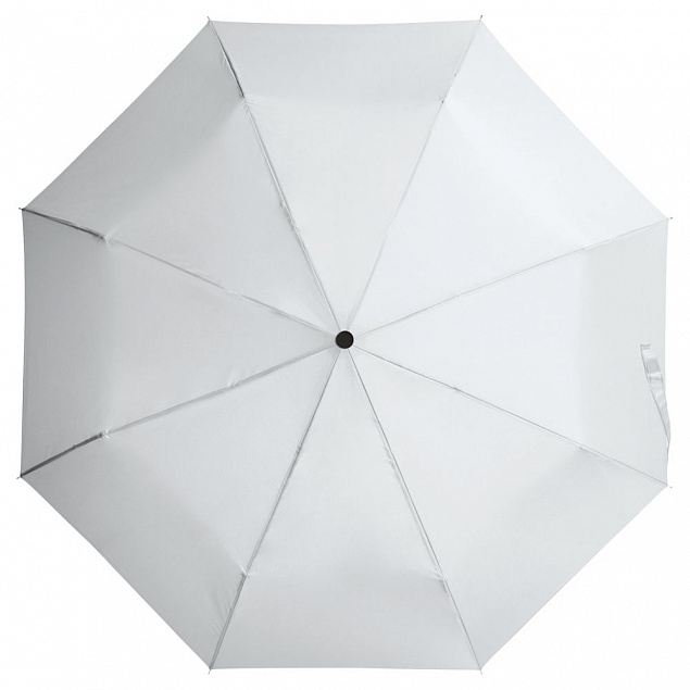 Зонт складной Basic, белый с логотипом в Астрахани заказать по выгодной цене в кибермаркете AvroraStore