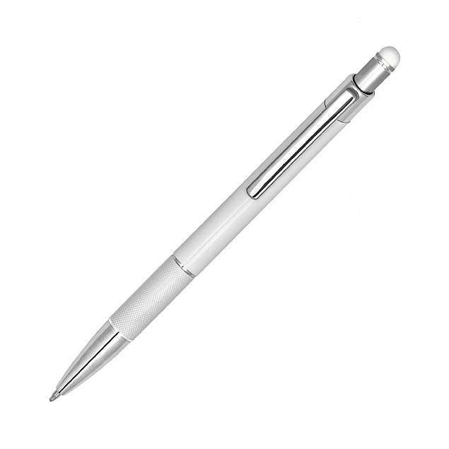 Шариковая ручка Levi, белый с логотипом в Астрахани заказать по выгодной цене в кибермаркете AvroraStore