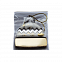 Ёлочная игрушка Шапочка (белый с золотым ) с логотипом в Астрахани заказать по выгодной цене в кибермаркете AvroraStore