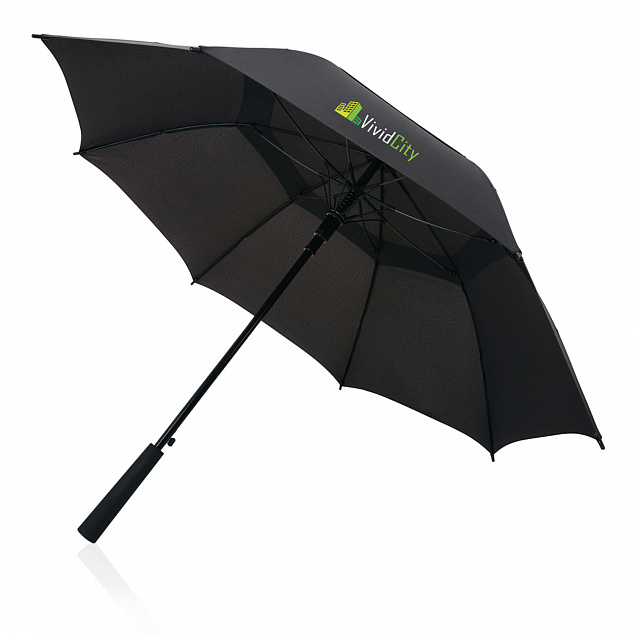 Зонт-трость антишторм Swiss Peak Tornado из rPET AWARE™, d116 см с логотипом в Астрахани заказать по выгодной цене в кибермаркете AvroraStore